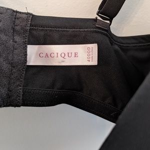Cacique Intimates & Sleepwear - Cacique Plunge Underwire Black Bra 40DDD Cacique Intimates & Sleepwear - Cacique Plunge Underwire Black Bra 40DDD
